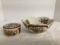 Satsuma Japan Peacock Pattern Bowl and Musical Trinket Box
