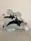 Acrylic Orca Killer Whale Paperweight Signed K. Cantrell