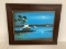 Asian Water Scene Painting on Canvas Board by Sommai
