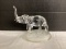 Crystal Elephant on Frosted Base