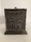 Heavy Bamboo and Palm Motif Box with Lid