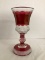Ruby Flash Pedestal Vase