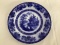 Antique Flow Blue Doulton Burslem Madras Plate