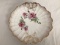 Sevres Rose Pattern Plate with Gold Decoration