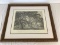 Allington Castle Framed and Matted Engraving Print
