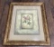 Rose Print in Ornate Frame