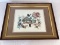 Vintage Framed and Matted Counted Cross Stitch
