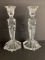 Pair of Crystal Candlesticks