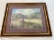 Framed and Matted Picking Flowers Print
