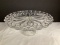 Crystal Pedestal Dessert Cake Plate