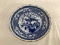 Japanese Blue and White Peacock Plate
