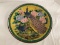 Kutani Ware Japanese Porcelain Peacock Plate
