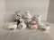 Porcelain Jars, Antique Sugar Bowl, Creamer and Sugar, Vases