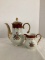Fresh China Luster Coffee Pot and Creamer