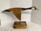 Southbound Express Carved Wood Canada Goose on Stand