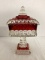 Ruby Flash Wedding Dish Candy Compote with Lid
