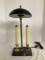 Two Bulb Lamp on Marble Base