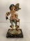Italian Musketeer Figure on Marble Base