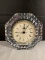 West Germany Staiger Quartz Clock in Crystal Housing