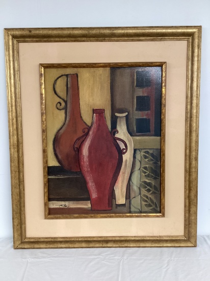 Framed Still Life Print on Board