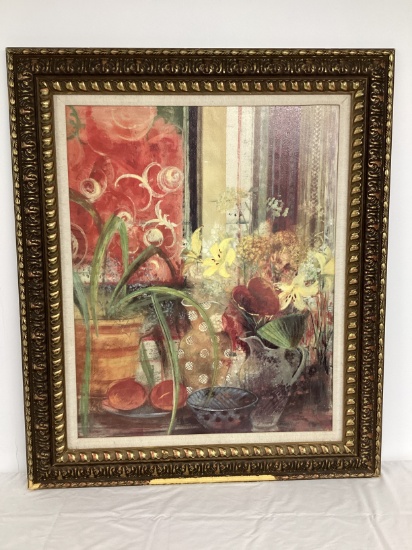 Framed Still Life Print on Board