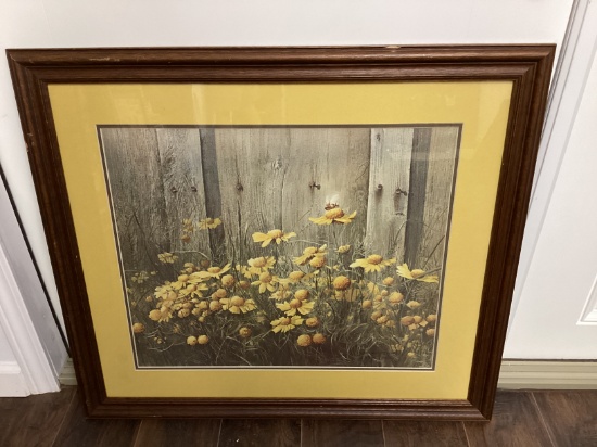 Pencil Signed Limited Edition "Barn Bee" Framed and Matted Print by Mel Kester