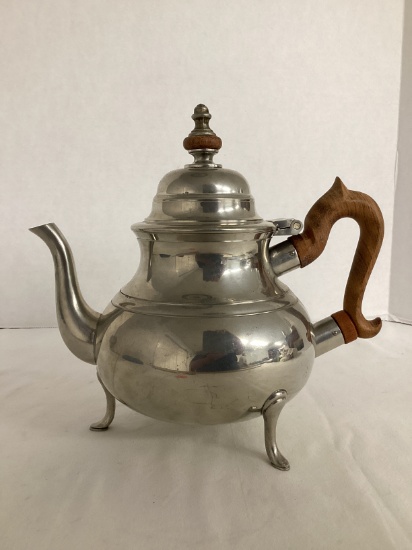 Steiff Pewter Williamsburg Teapot