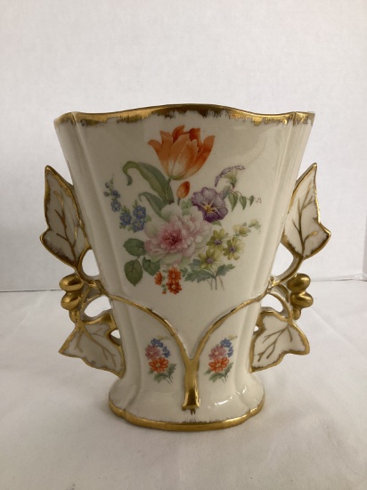 Vintage Fine China Floral Pattern Vase