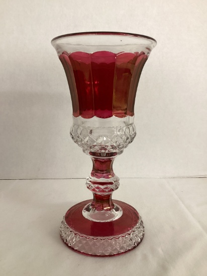 Ruby Flash Pedestal Vase