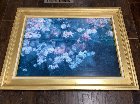 Flower Garden Framed Print by Maria Oakey Dewing