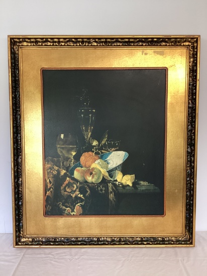 Still Life by Willem Kalf Framed Print on Board
