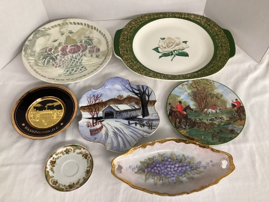 Plates, Tray, and Saucer
