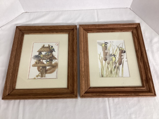 Two Marjolein Bastin Framed and Matted Bird Prints