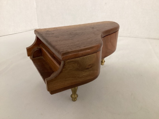Hand Crafted Wood Piano Music Box