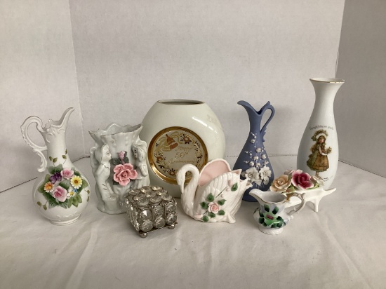 Vases, Ewers, Trinket Box, Mini Pitcher, and More