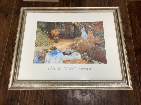 Claude Monet Le Dejeuner Framed Poster