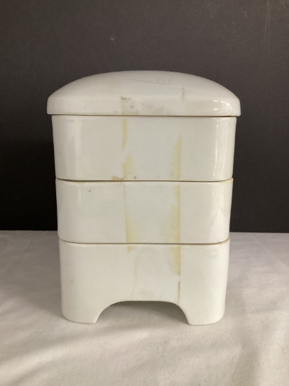 Three Tier Porcelain Trinket Box