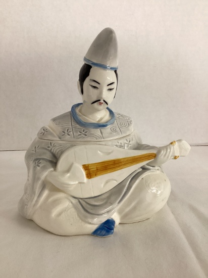 Japanese Kabuki Sigma the Tasteseller Figural Jar