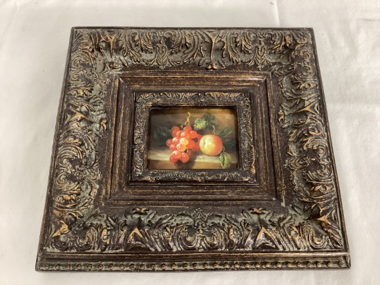 Still Life Painting in Ornate Frame