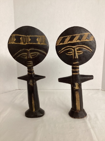 Two Akuaba Doll Fertility Statues