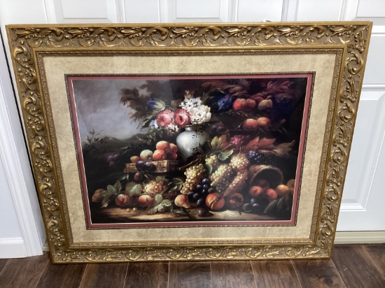Still Life Print in Ornate Frame