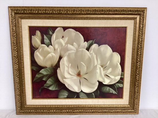 Magnolia Blossoms Print on Board by Igor Levashov