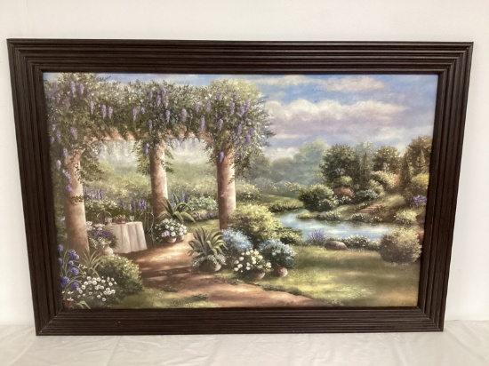 Framed Textured Garden Print Board by B. Brown
