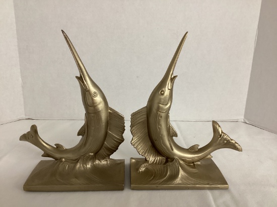 Pair of PM Craftsman Swordfish Bookends