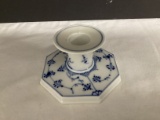 Royal Copenhagen Denmark Blue and White Candlestick