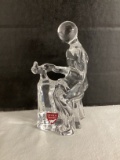 Orrefors Sweden Crystal Cobbler Figurine