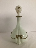 Antique Glass Decanter with Gold Decoration