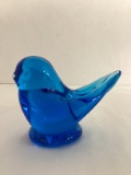 1995 Leo Ward Signed Art Glass Bluebird