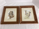 Two Marjolein Bastin Framed and Matted Bird Prints
