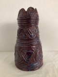 Signed Coil Pottery Vase